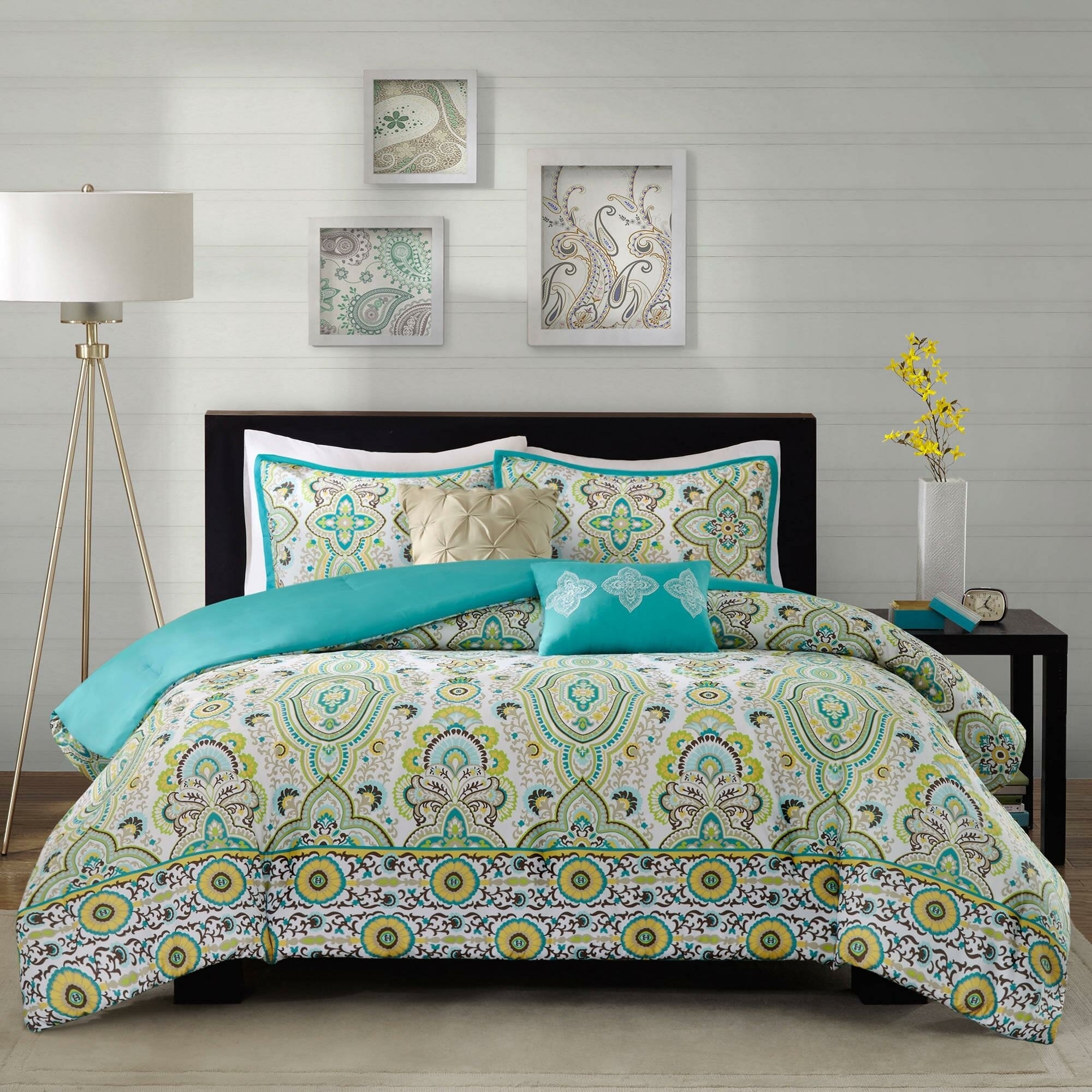 Blue Green Paisley Bedding Ideas On Foter