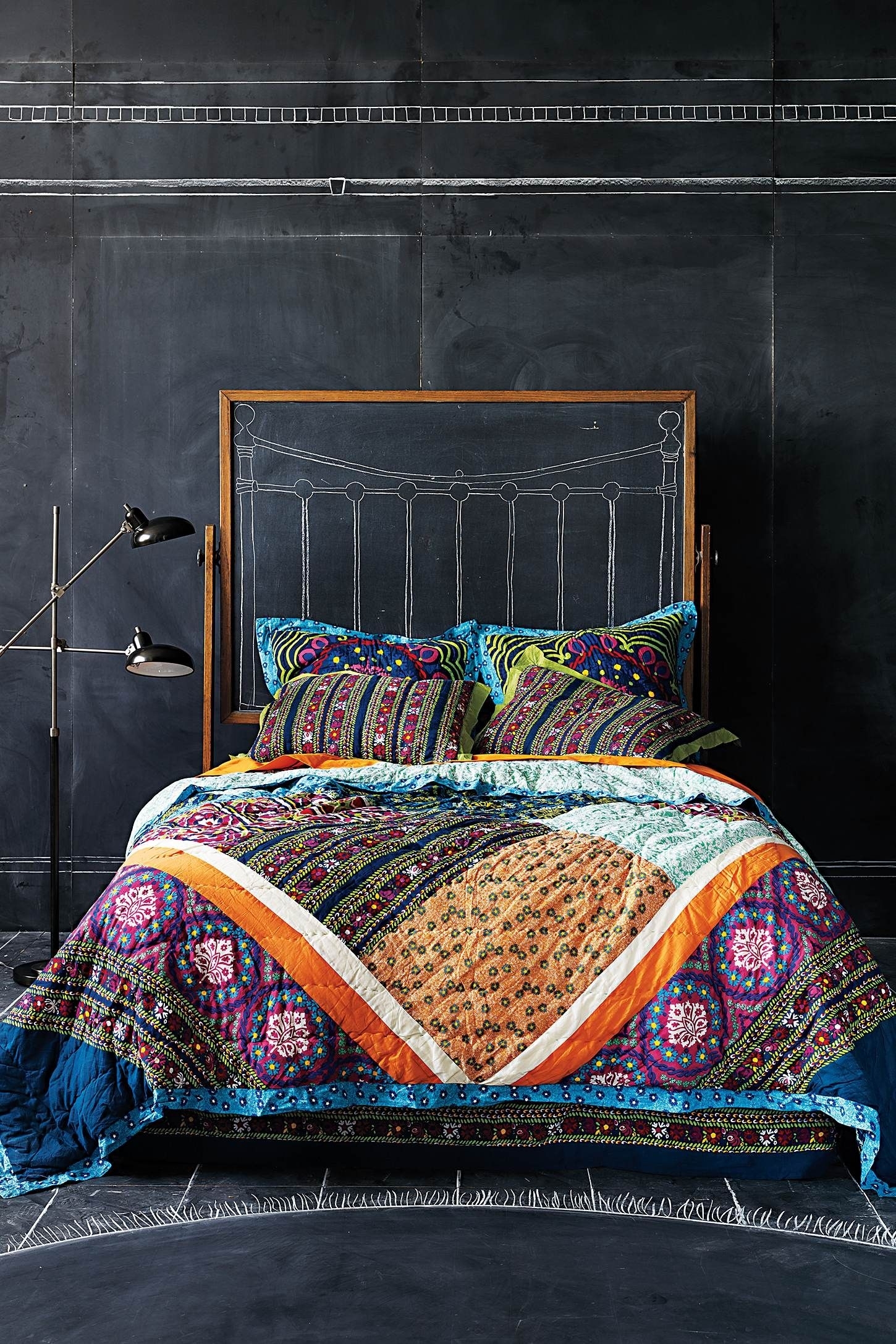 ~ CHIC RUSTIC SOUTHWESTERN WESTERN ECLECTIC RUSTIC BOHO BOHEMIAN QUILT SET Details about   NEW 