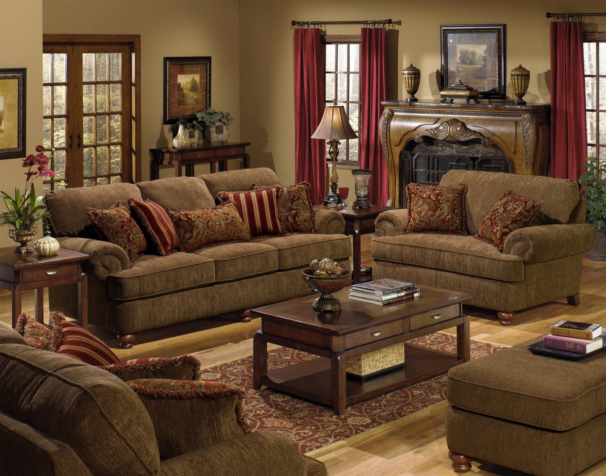 oversized chenille living room furniture