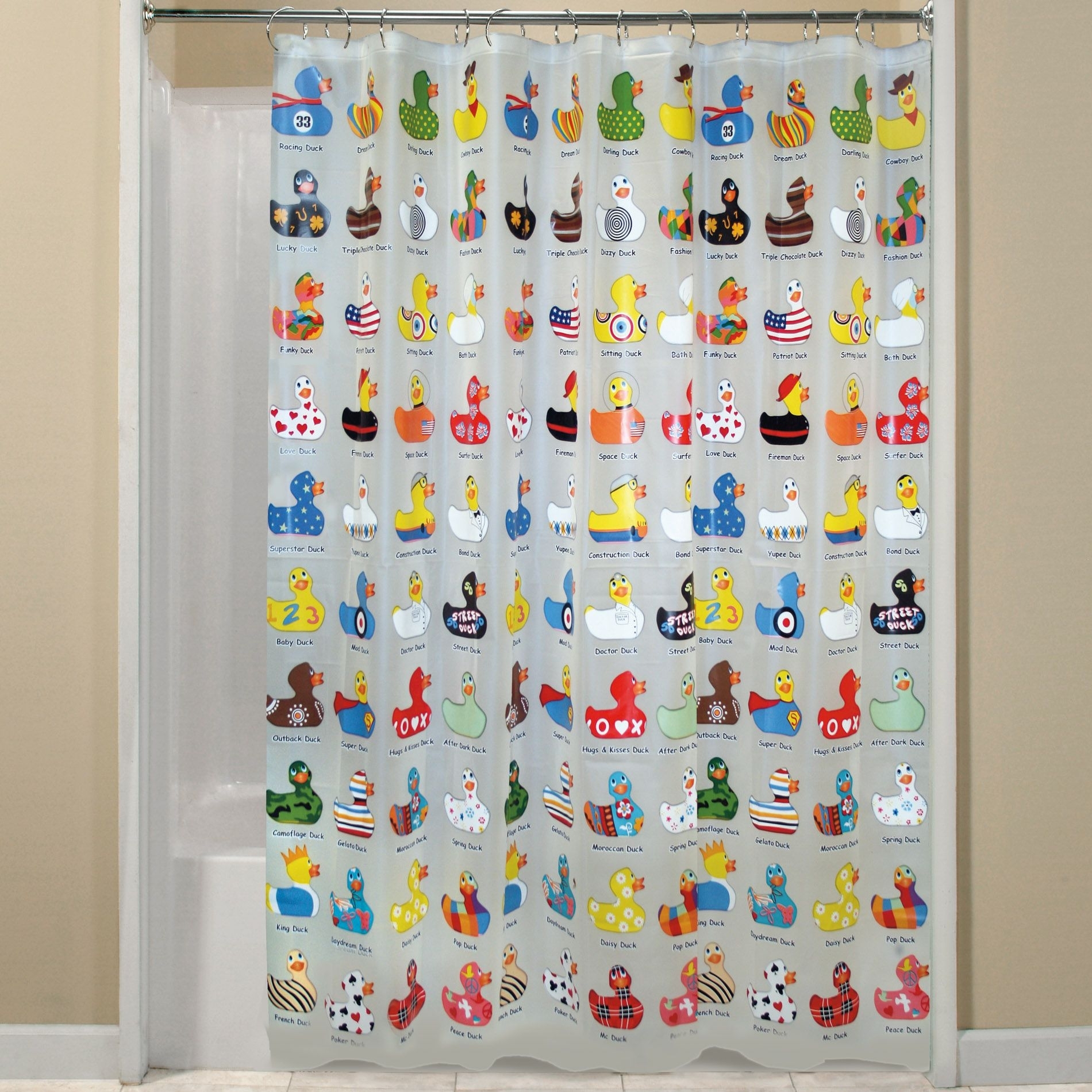 rubber duck shower curtain