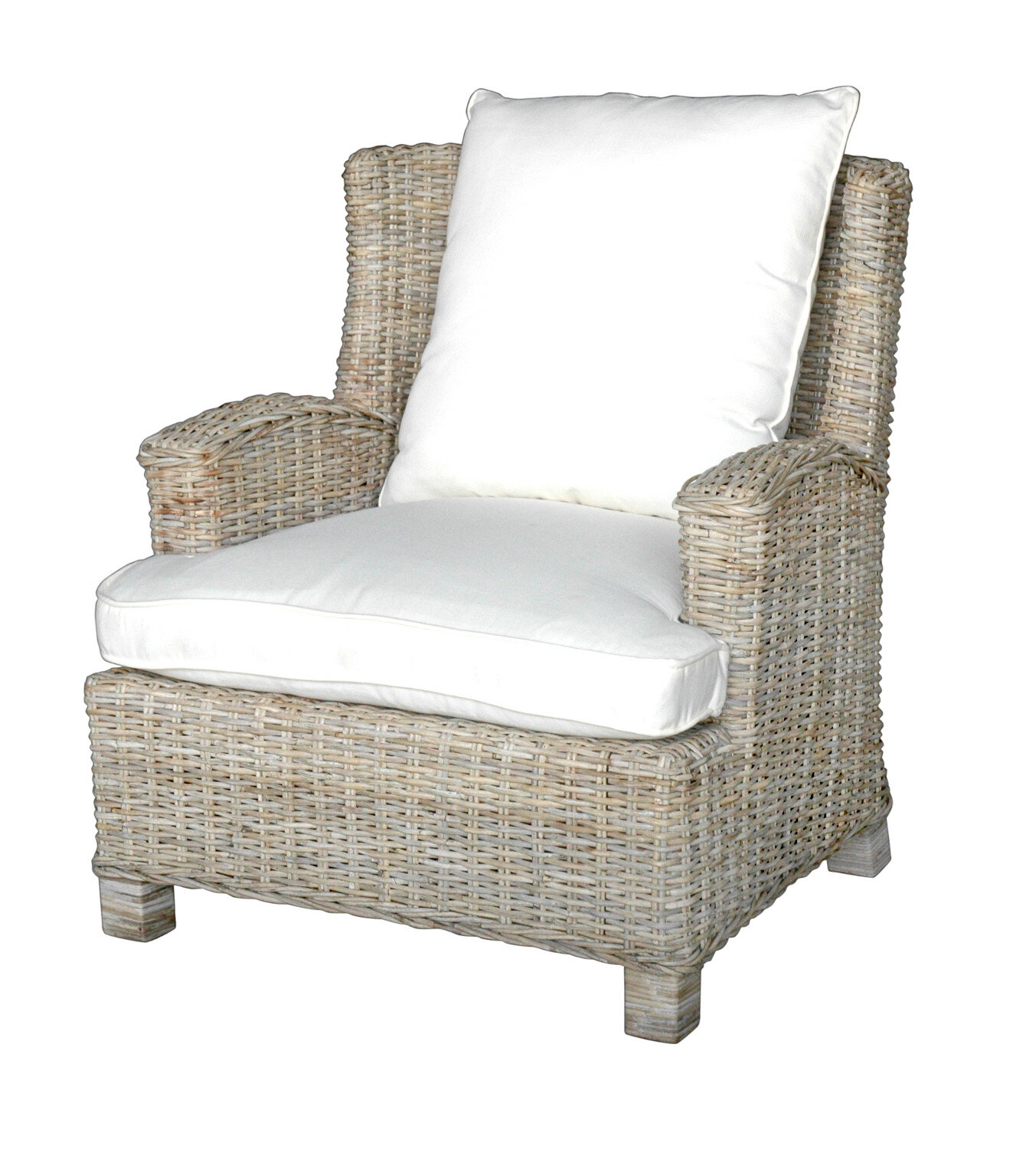 Fabric Wicker Arm Chair Ideas on Foter