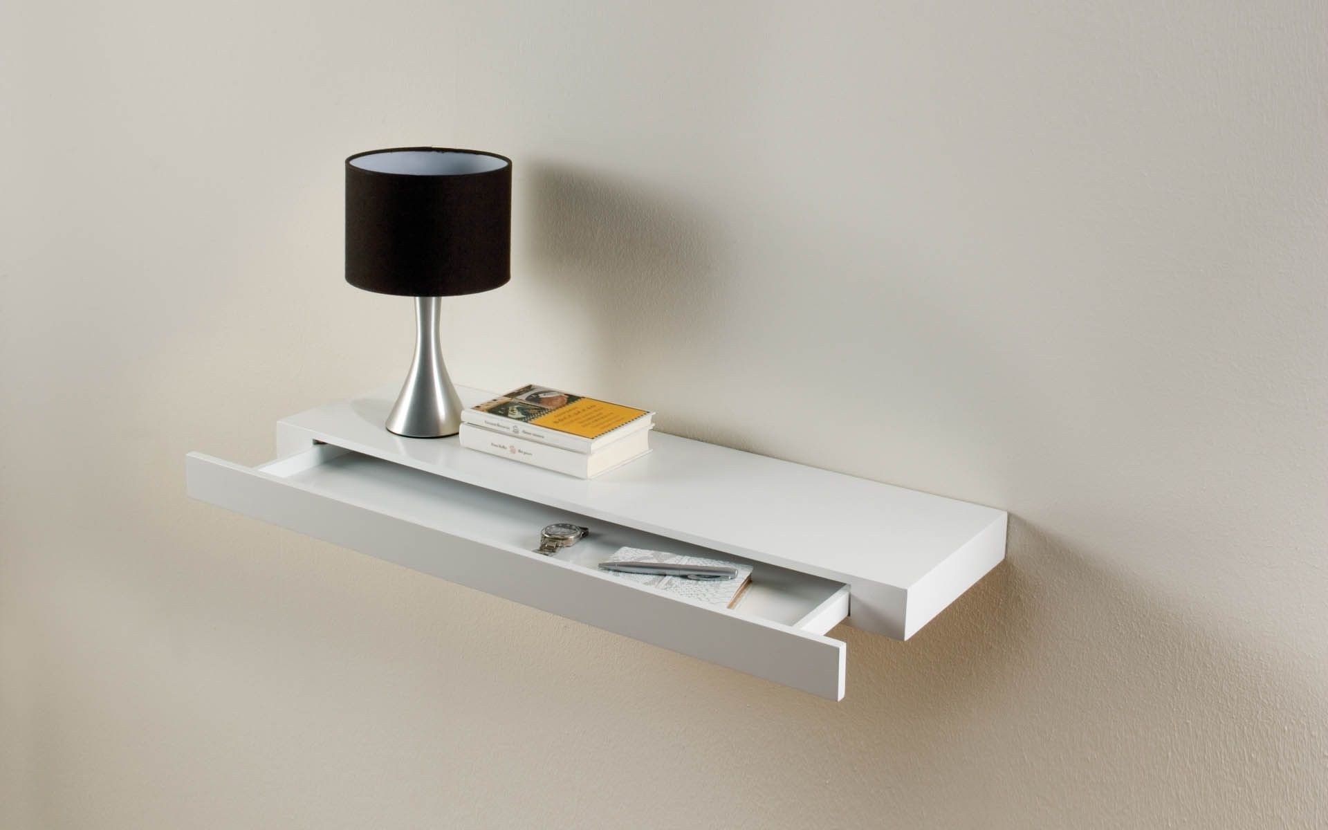 Floating Shelf With Drawer  Floating shelf with drawer, Small