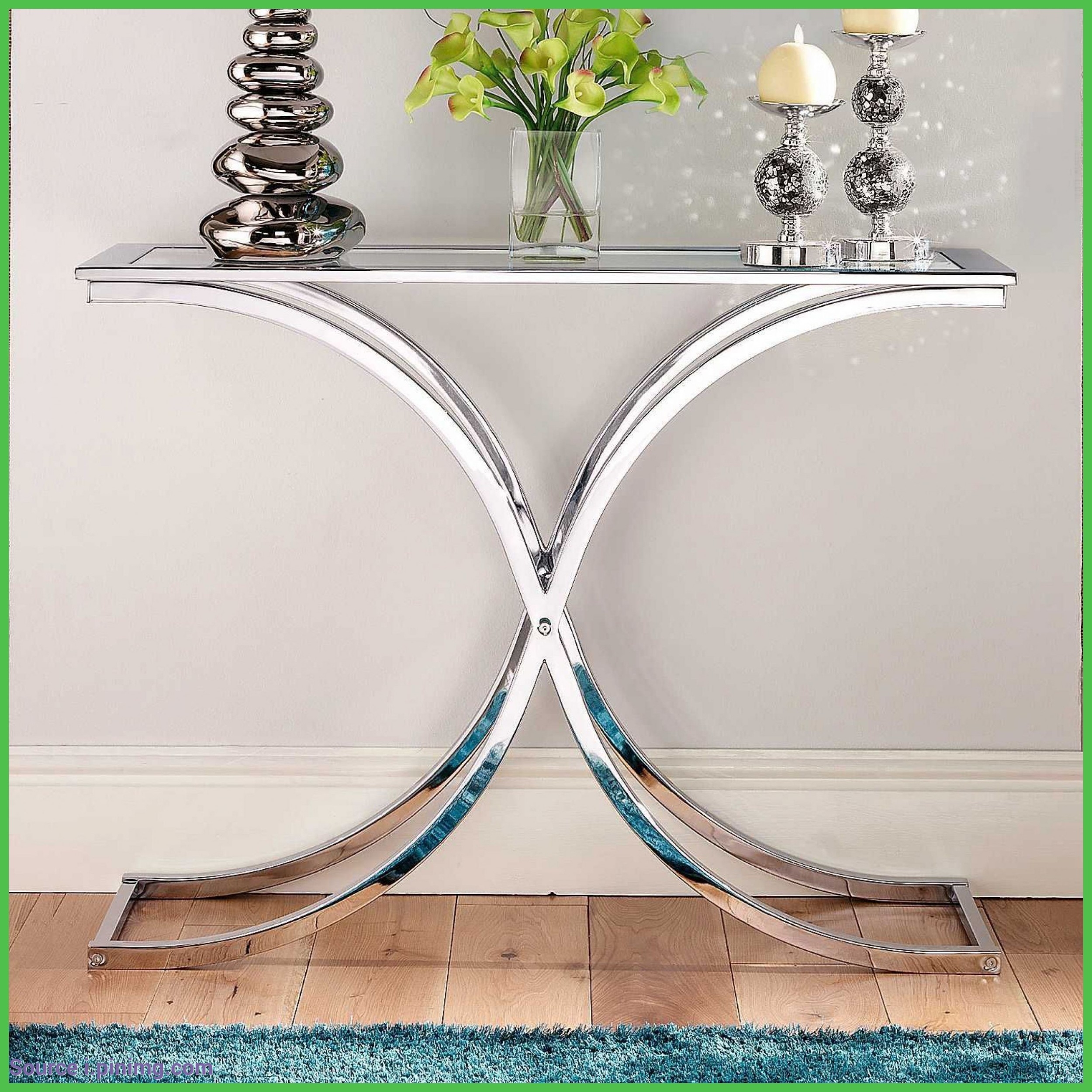 Glass And Chrome Console Table Ideas On Foter