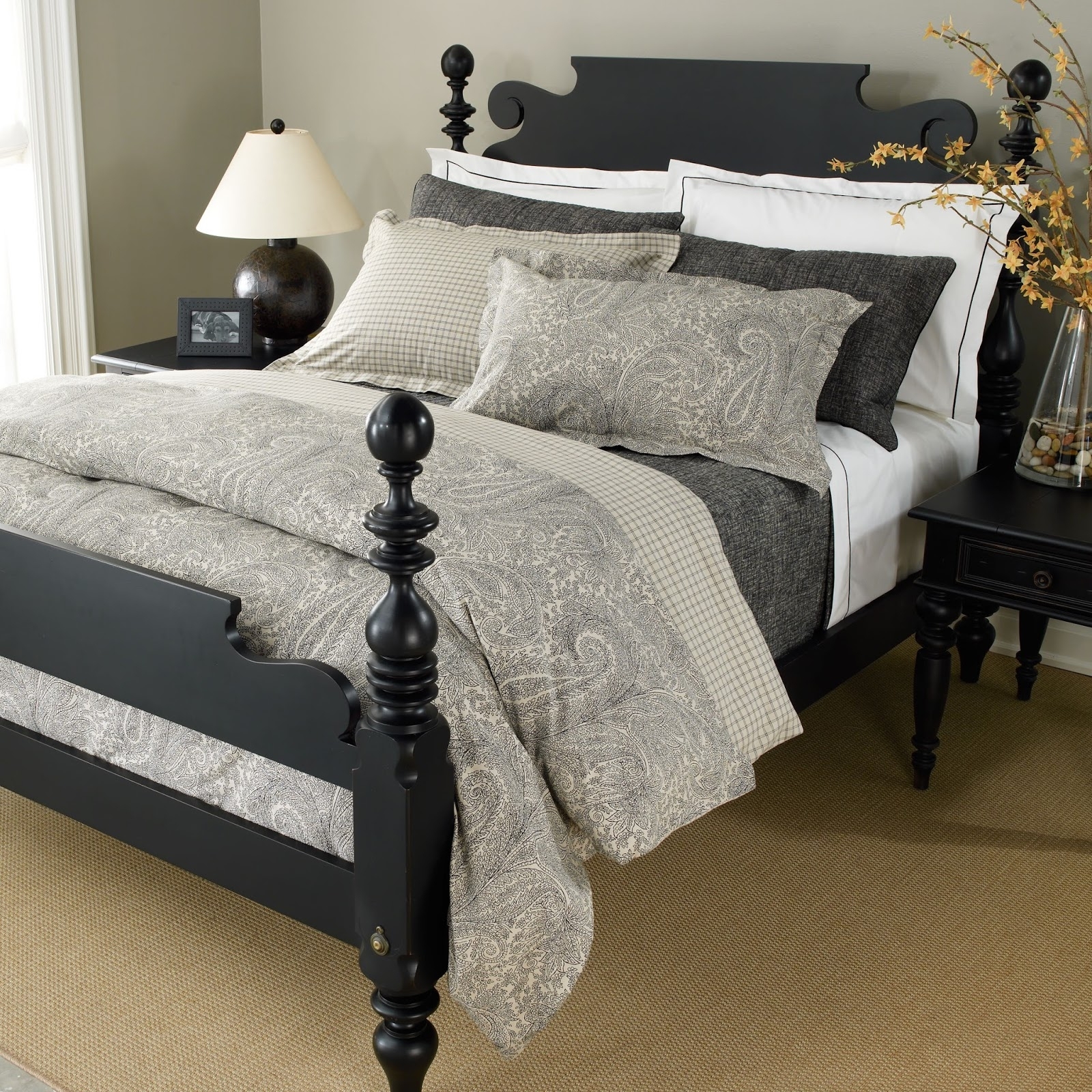 SÄVMOTT Comforter and pillowcase(s), gray paisley pattern, Full/Queen - IKEA