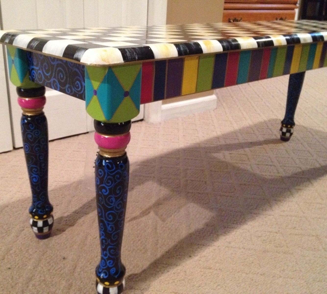 Hand Painted Bench Ideas On Foter