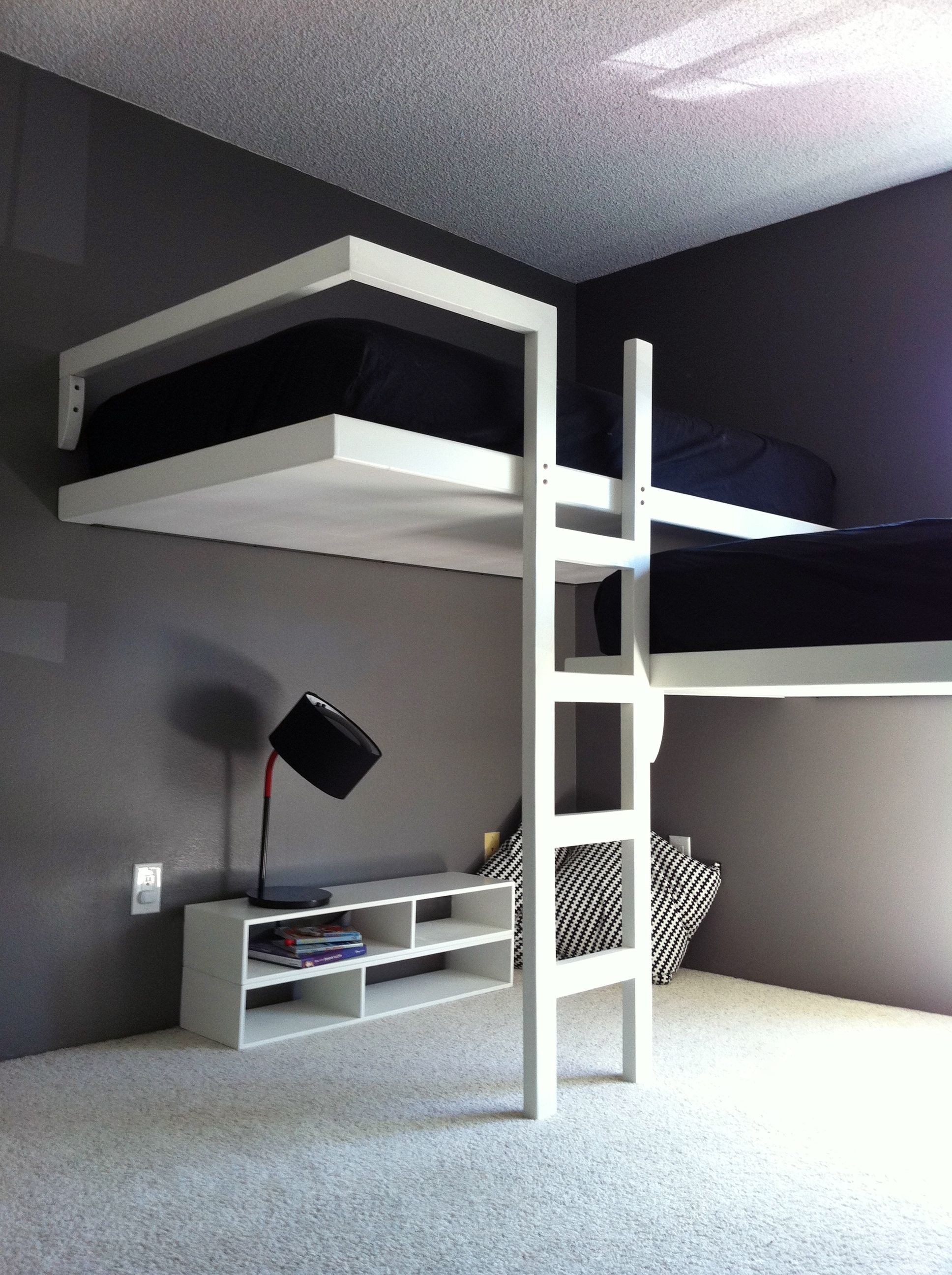 l shaped bunk beds with desk