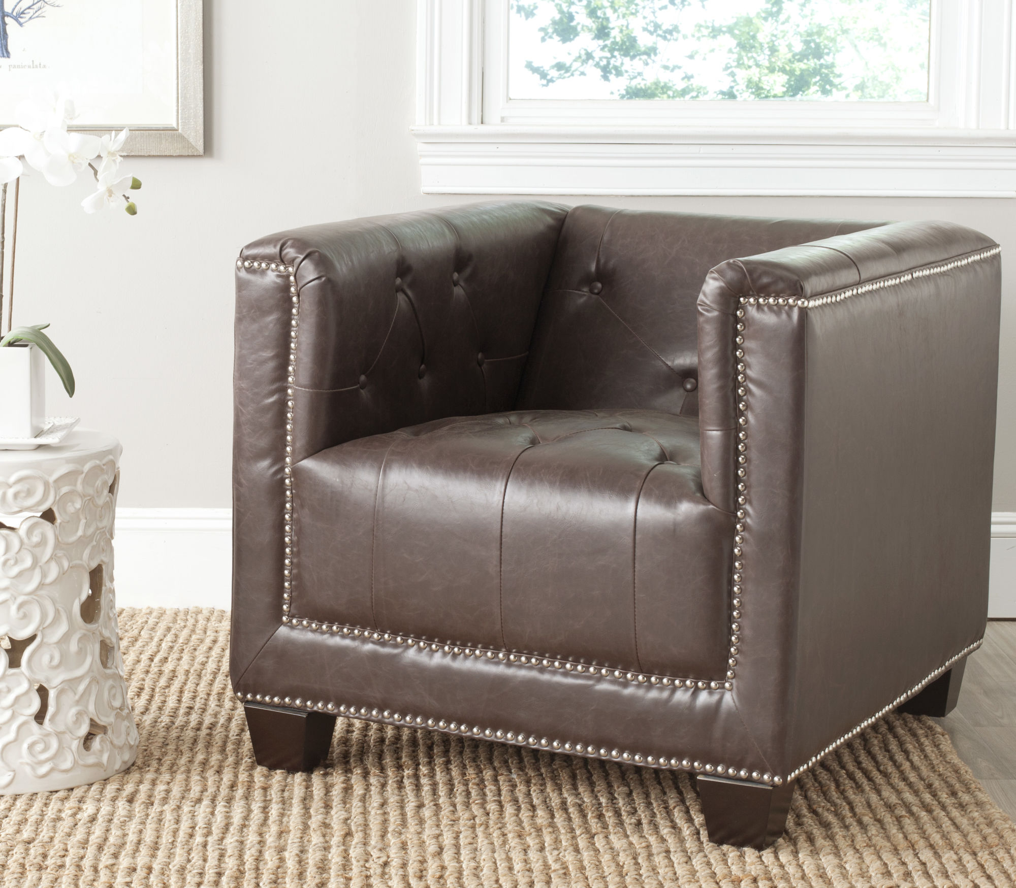 Leather Square Arm Chair - Ideas on Foter