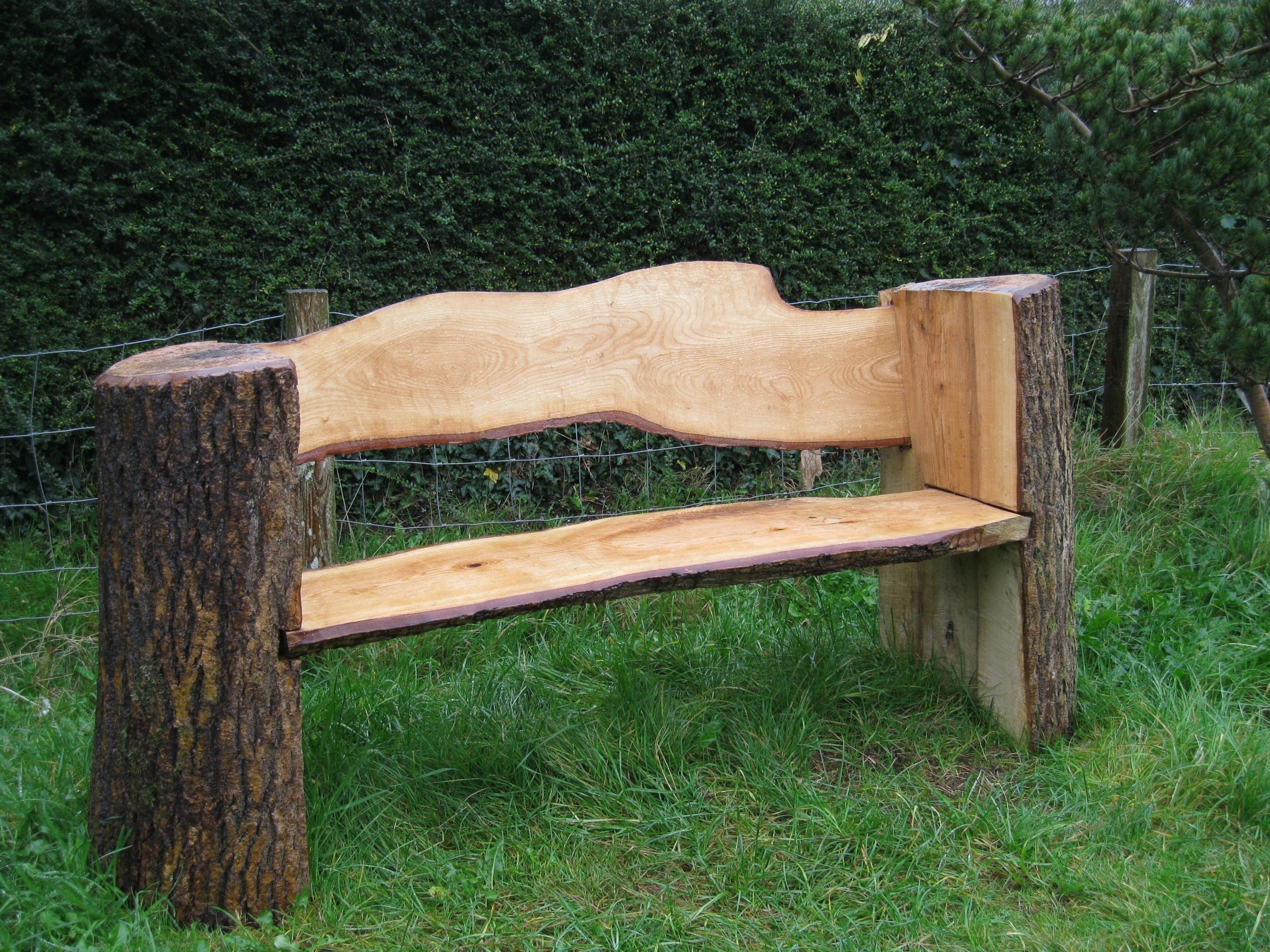 log bench outdoor