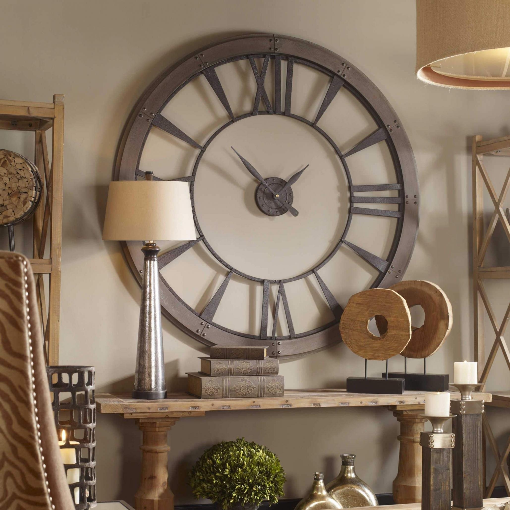  ZWYY Large Metal Wall Clocks Creative Large Decorative For Living 