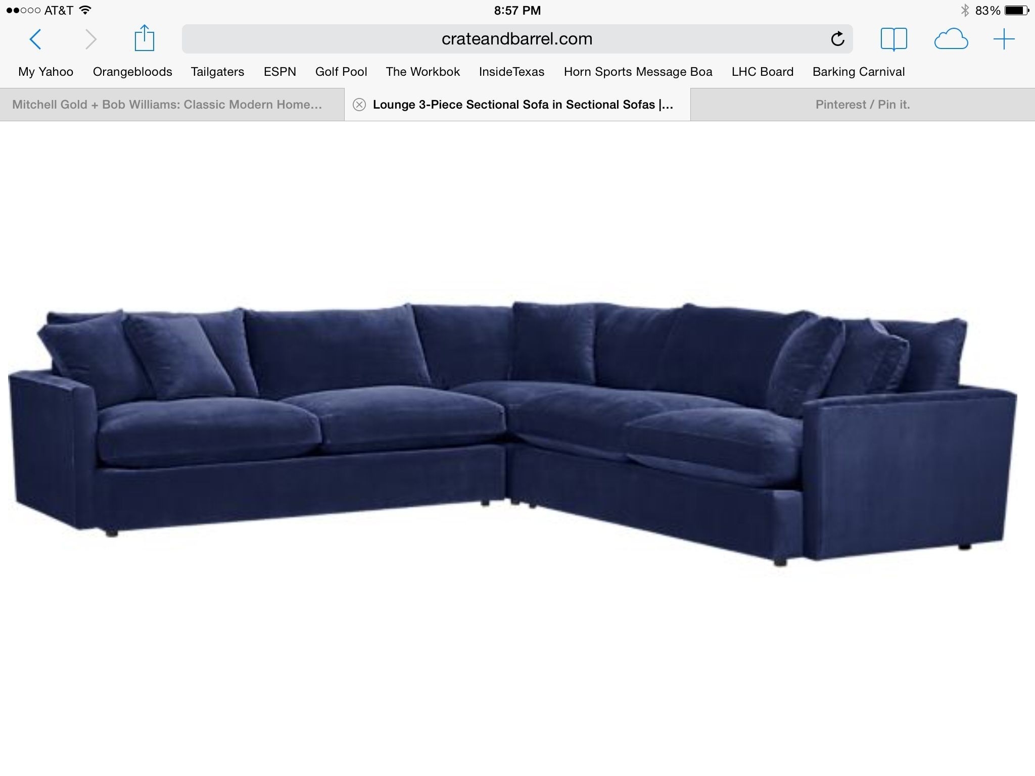 Navy Blue Sectional Sofa - Ideas on Foter