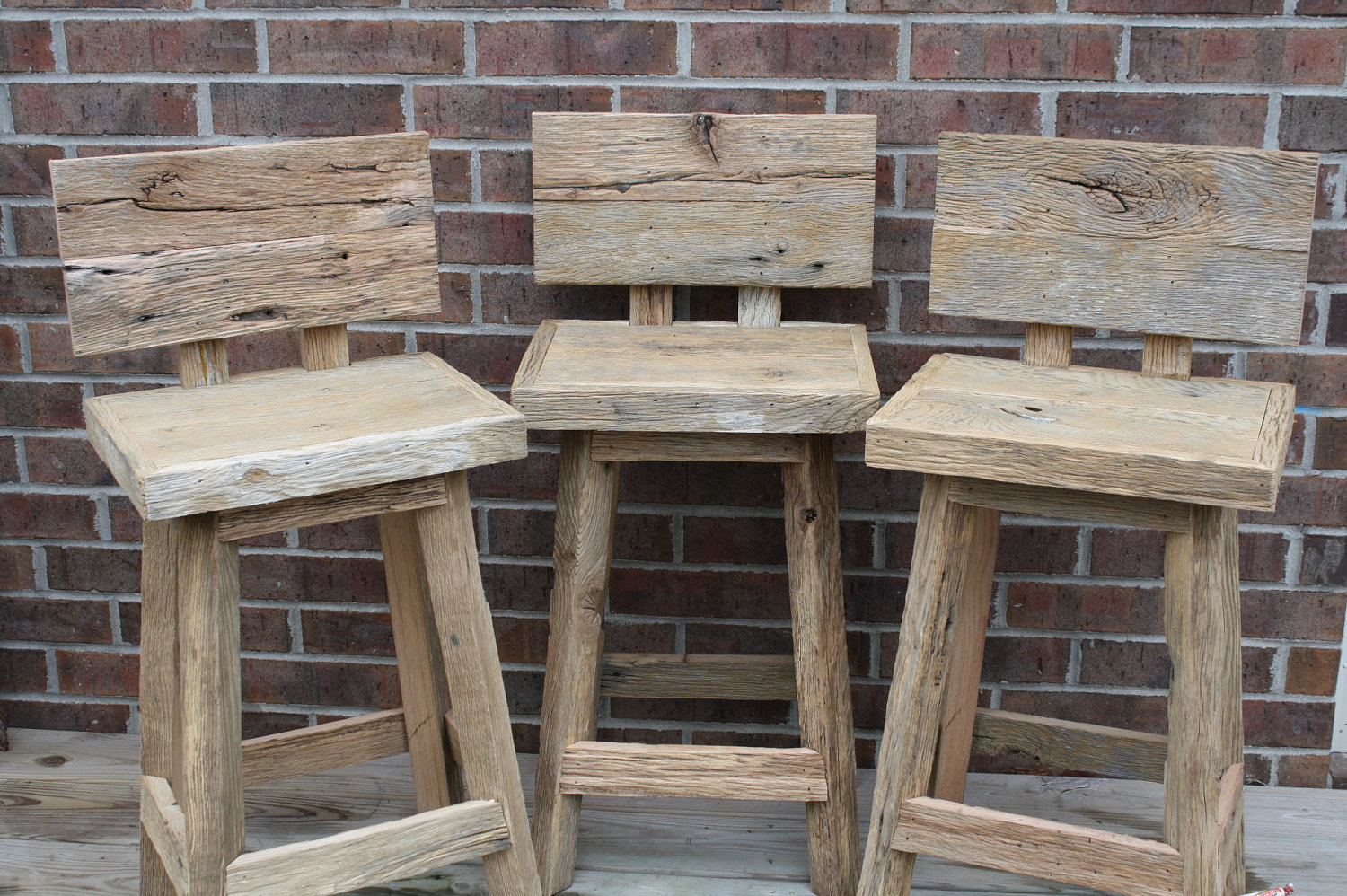 oak rustic bar stools  ideas on foter