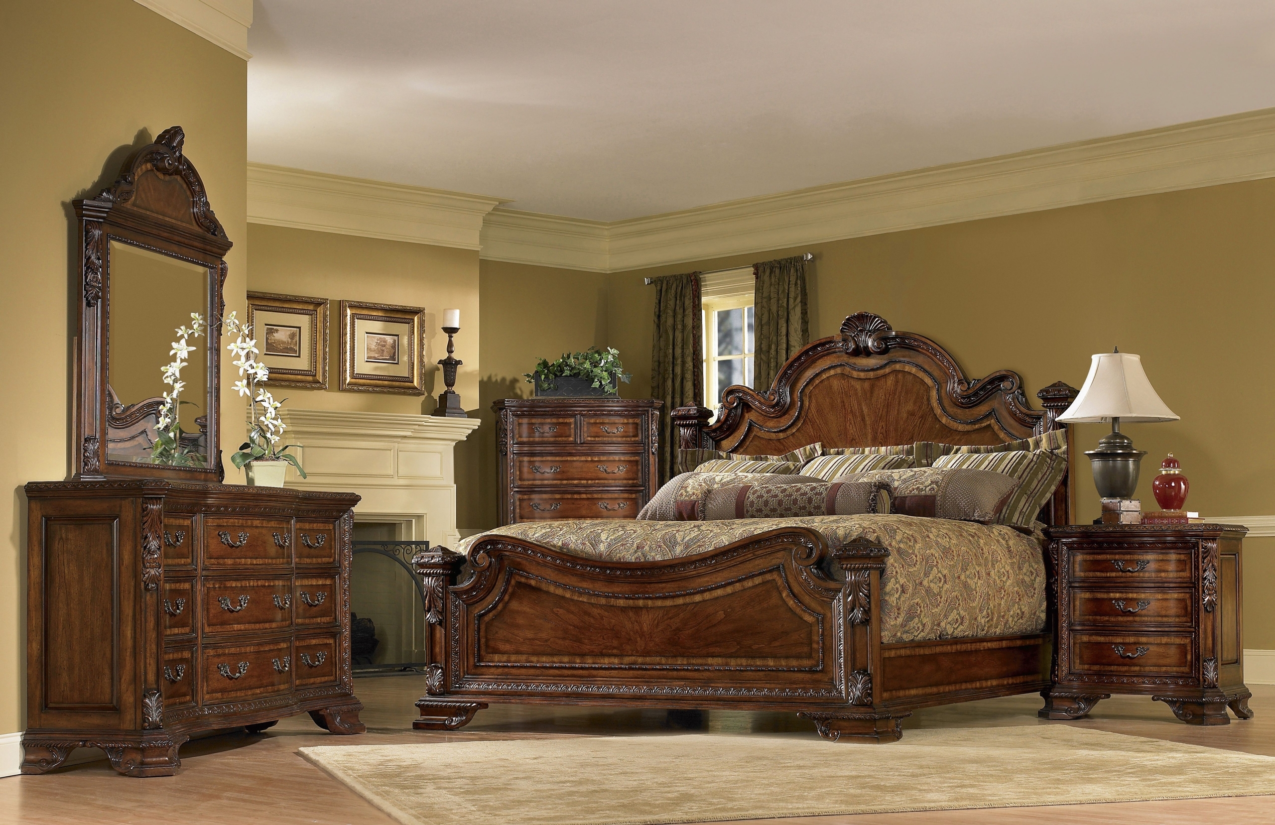 old wood bedroom furniture