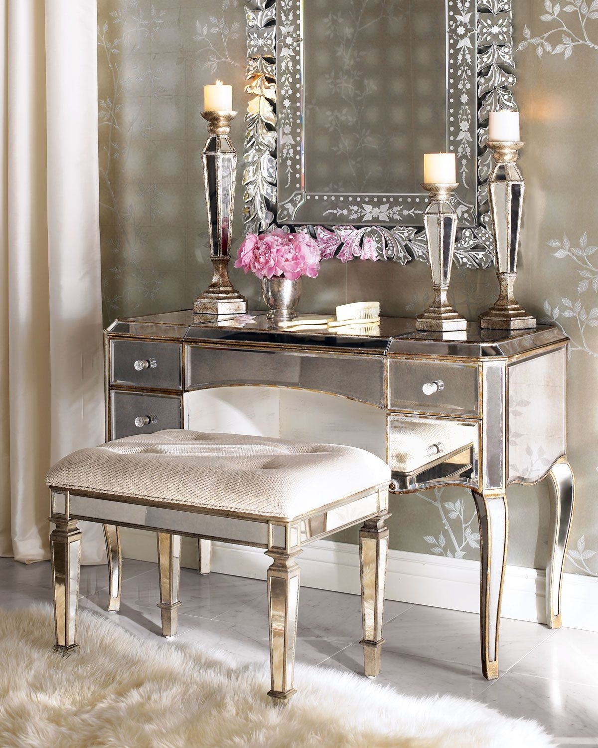 Silver Vanity Chair Ideas On Foter