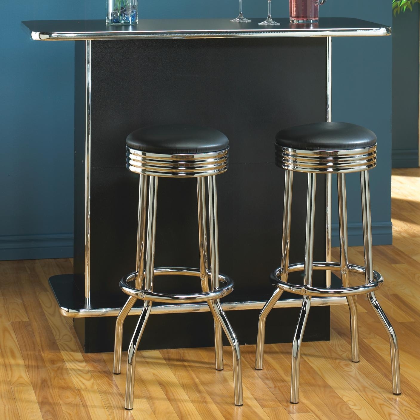 soda fountain table and stools