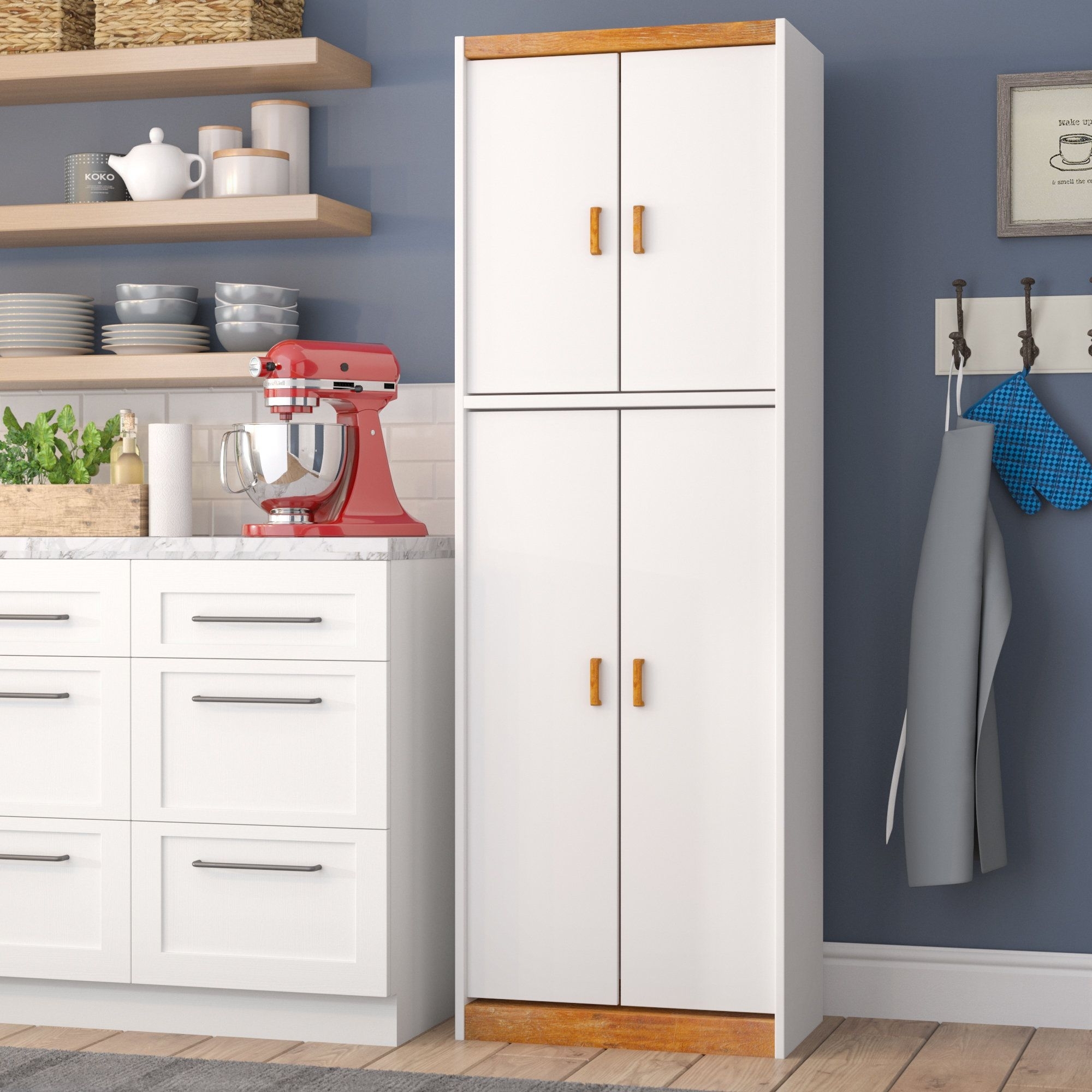 Slim Pantry Cabinets - Foter  Narrow cabinet kitchen, Small remodel, Narrow  pantry