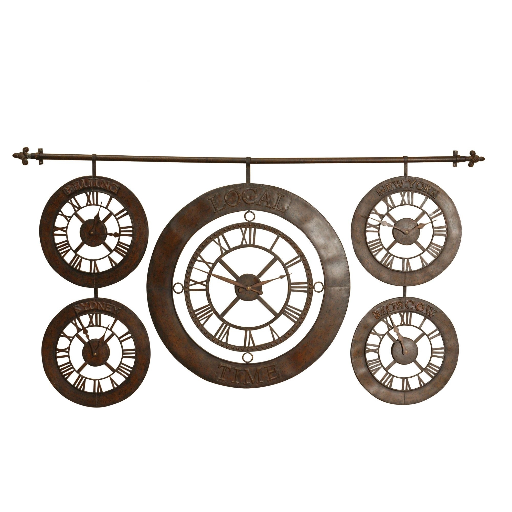 Traveler Designer Metal Wall Clock