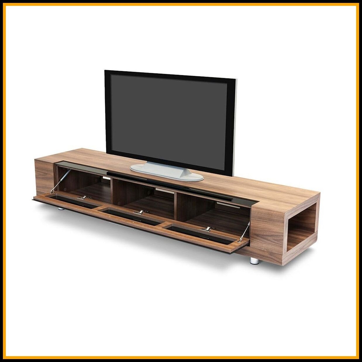 Entertainment Console Center TV Stand Wall Unit Wood Media Flat Screen Furniture