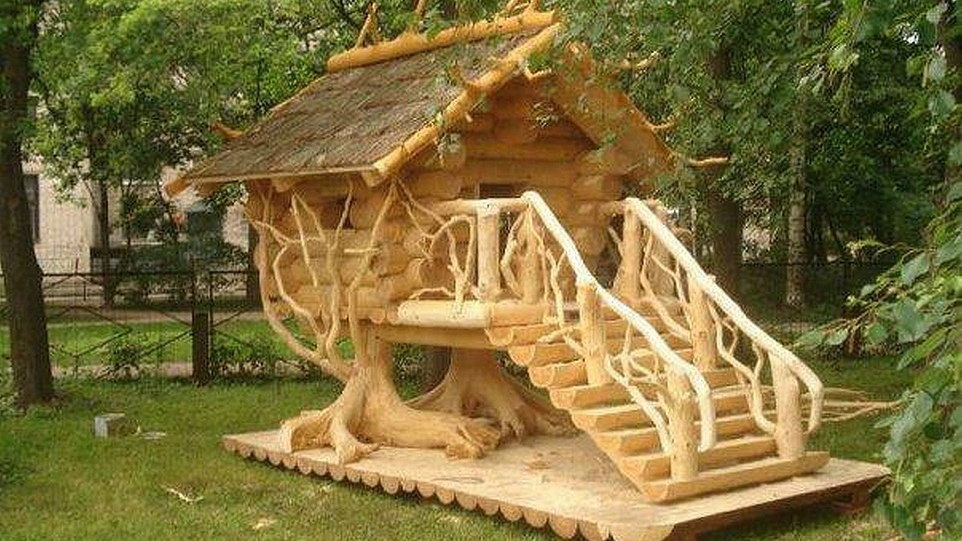 collapsible wooden playhouse
