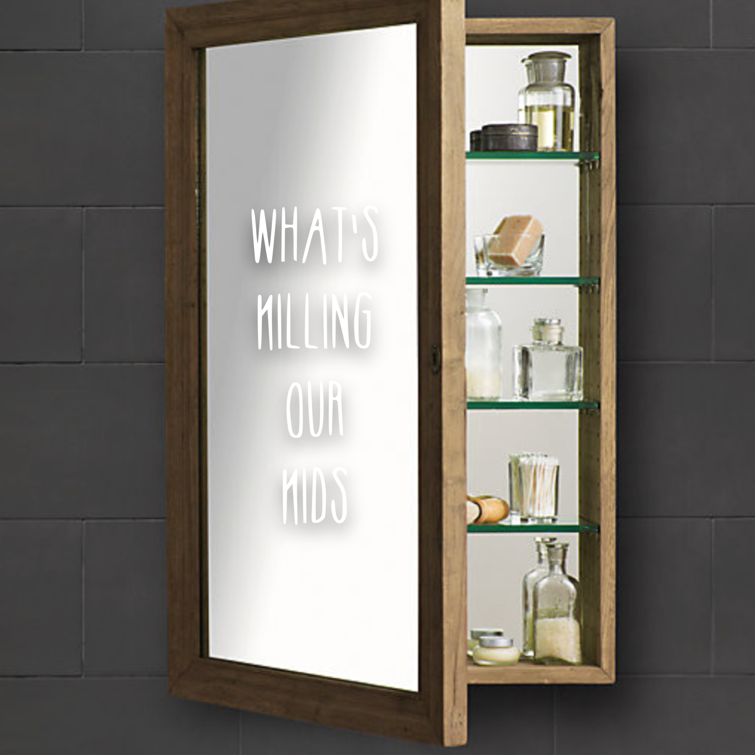 Recessed wood medicine deals cabinet