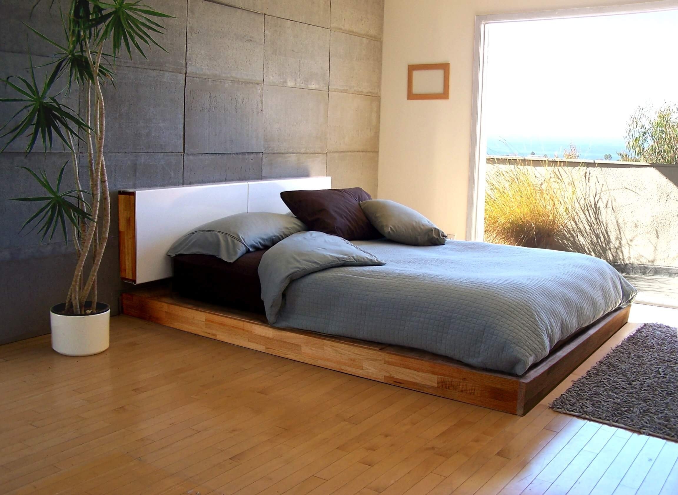 Kyoto Japanese Bed With Headboard | Japanese Bed Frame Full | seeds